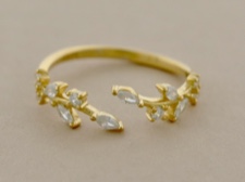 Vermeil Gold CZ Ring