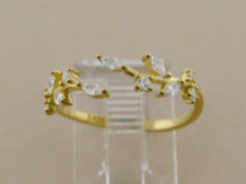 Vermeil Gold CZ Ring