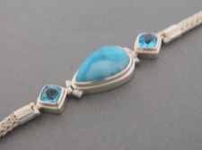 Larimar and Blue Topaz