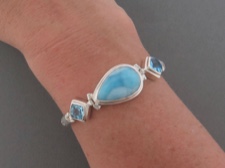 Larimar and Blue Topaz