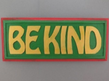 Be Kind - Red Green and Gold Handmade Nepal