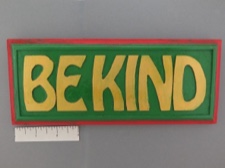 Be Kind - Red Green and Gold Handmade Nepal