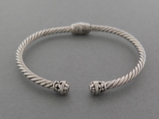 Sterling Twist Cuff