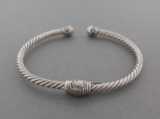 Sterling Twist Cuff