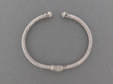 Sterling Twist Cuff