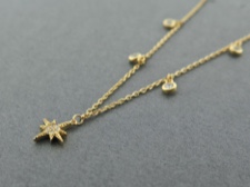 Gold Vermeil CZ Stars