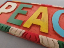 Peace Plaque - Lovingly Handmade in Nepal