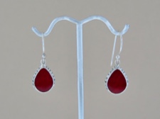 Coral Tear Dangles