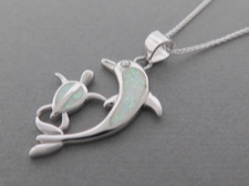 Opal Dolphin and Turtle