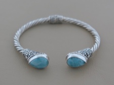 Larimar Tear Cuff - large