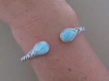 Larimar Tear Cuff - large