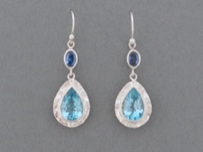 Blue Topaz Tear Dangle