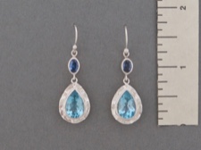 Blue Topaz Tear Dangle