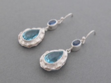 Blue Topaz Tear Dangle