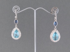 Blue Topaz Tear Dangle