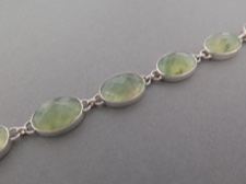 Prehnite Faceted Bracelet