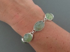 Prehnite Faceted Bracelet