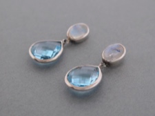 Blue Topaz Dangles