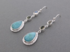 Larimar Mix Long Dangle