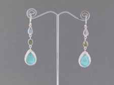 Larimar Mix Long Dangle