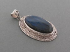 Labradorite in Sterling