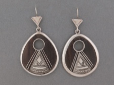 Tuareg Etched Earrings