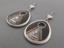 Tuareg Etched Earrings