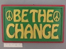 Be the Change - Deep Green Carving from Nepal