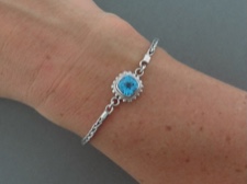 Blue Topaz Padma Bracelet