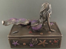 Beautiful Mermaid Guarding Pirate Chest