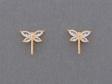 Gold Vermeil Dragonflies