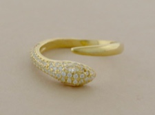 Vermeil Gold CZ Snake