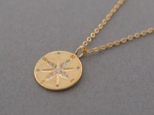 Gold Vermeil Compass Rose