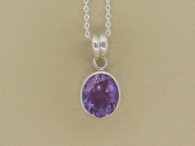 Amethyst Oval - Click Image to Close