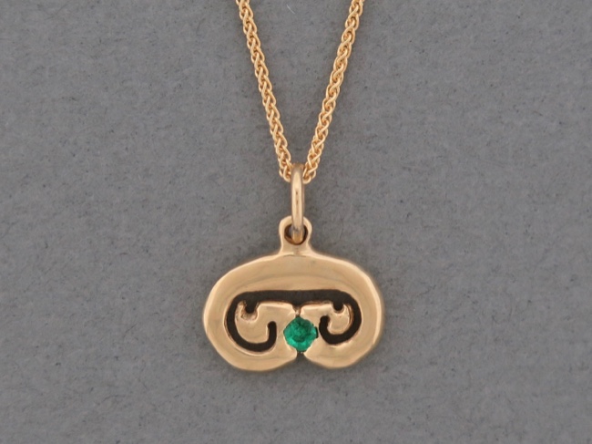 Petroglyph 14k Emerald - Click Image to Close