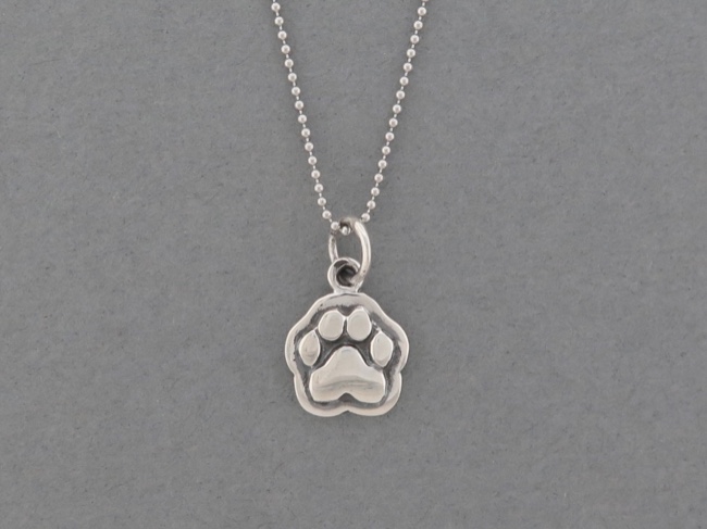 Sterling Puppy Print - Click Image to Close