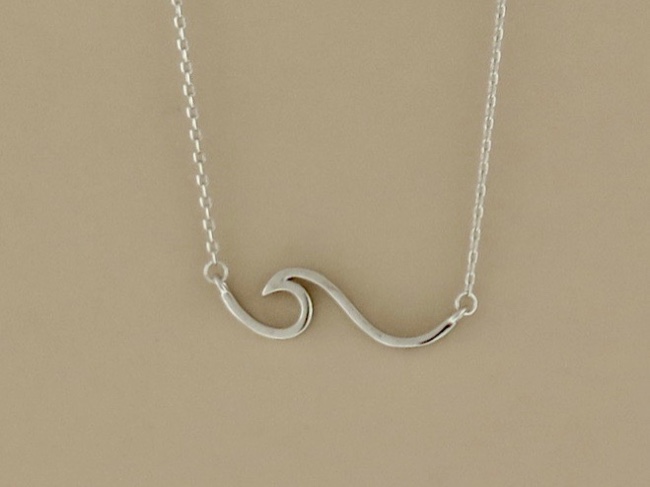 Wave Necklace - Click Image to Close