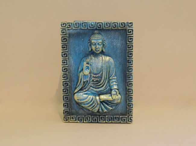 Golden Teal Protection Buddha Hinged Box - Click Image to Close