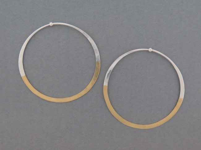 Gold Dipped Hoops - Click Image to Close