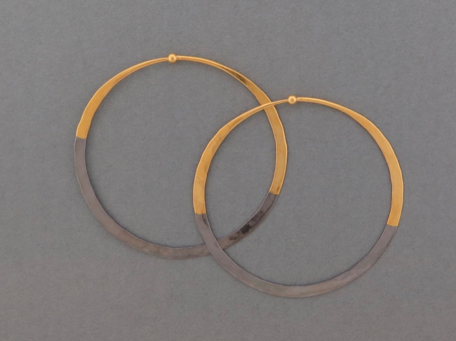 Gold Dipped Hoops - Click Image to Close