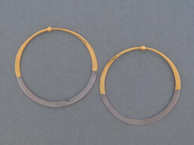 Gold Dipped Hoops - Click Image to Close