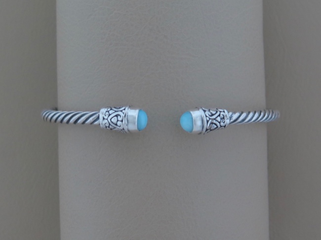 Larimar Twist Cuff - small - Click Image to Close