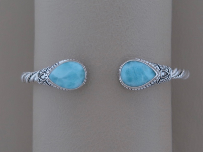 Larimar Tear Cuff - large - Click Image to Close