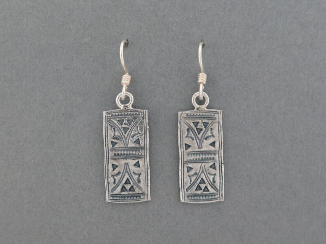 Hill Tribe Stamped Dangle - Click Image to Close