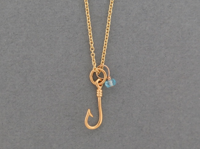 Gold Hook w Bead - Click Image to Close