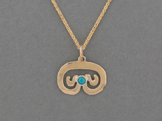 Petroglyph 14k Paraiba Blue - Click Image to Close