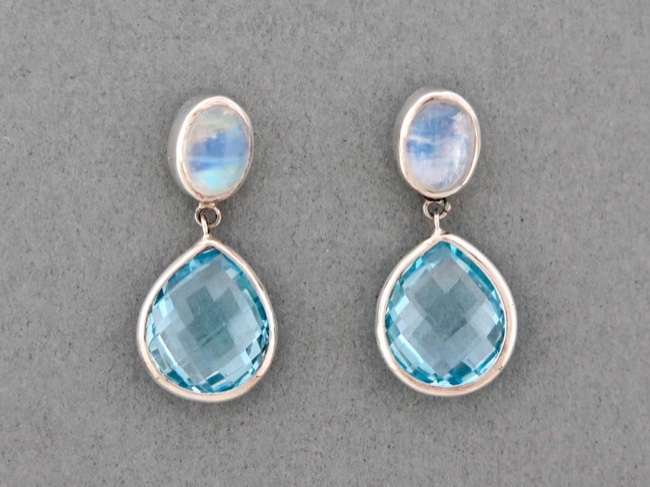 Blue Topaz Dangles - Click Image to Close