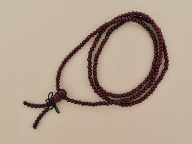 Rosewood Bead Mala - Click Image to Close