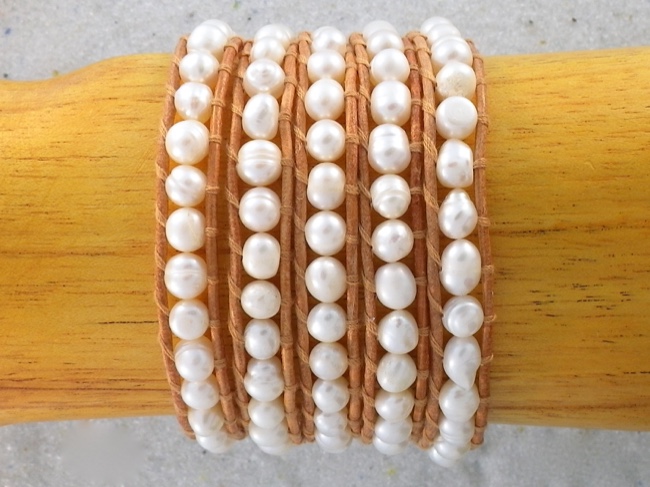 5 Wrap Pearls - Click Image to Close