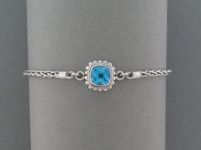 Blue Topaz Padma Bracelet - Click Image to Close